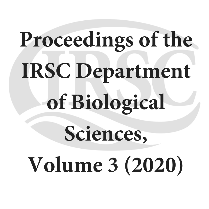 Proceedings of the IRSC Department of Biological Sciences, Volume 3 (2020)