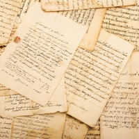 Photo of vintage letters