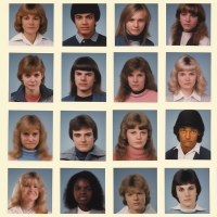 Photo of a vintage yearbook